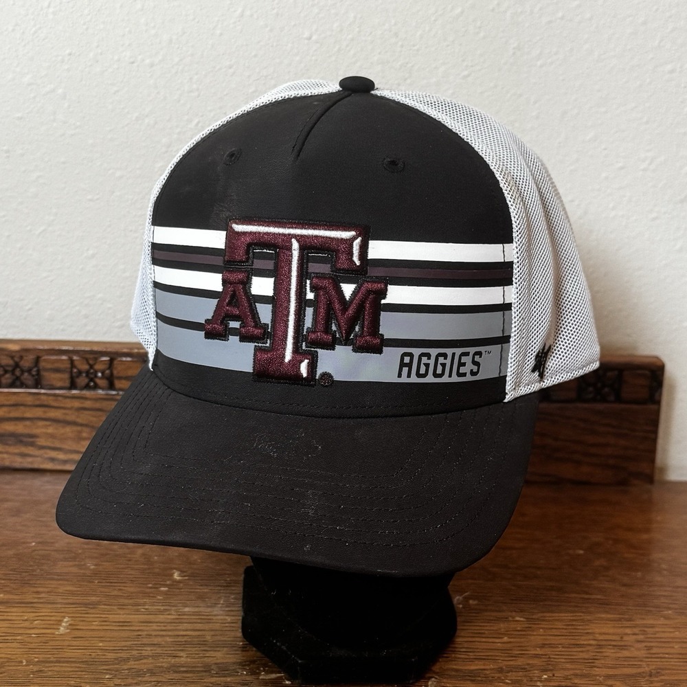 Texas A&M Aggies '47 Brand Trucker Hat A&M Logo Black OSFA Cap